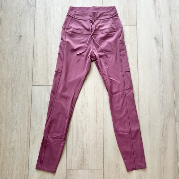 Tavi High Waisted Leggings w/ Pockets & Drawstring Size Small - Picture 1 of 3